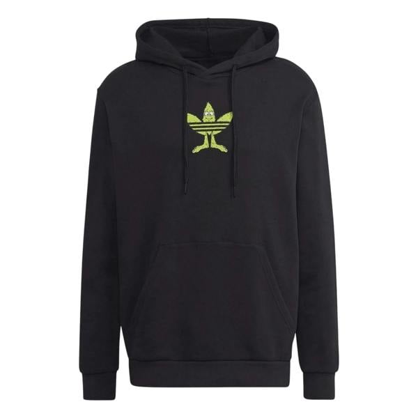 Adidas Unisex Adult Originals Graphic Print Long-Sleeved Hoodie - Black - 