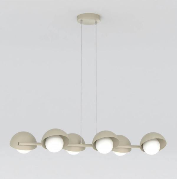 Emibig BOOM Pendant lamp 6 x G9 Mocha with White Shade