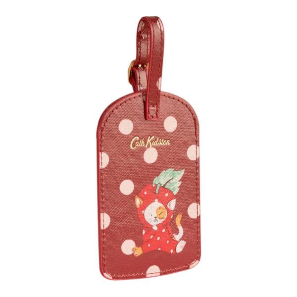 Cath Kidston Polka Dot Luggage Tag - Red - 