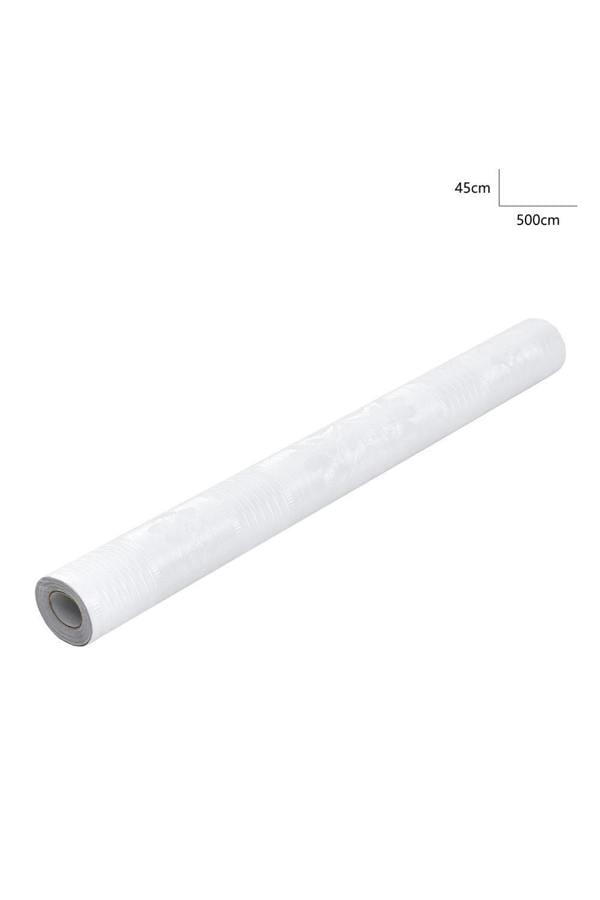 Living and Home 5M x 45Cm Retro Flower Stripe Textured PVC Wallpaper Roll