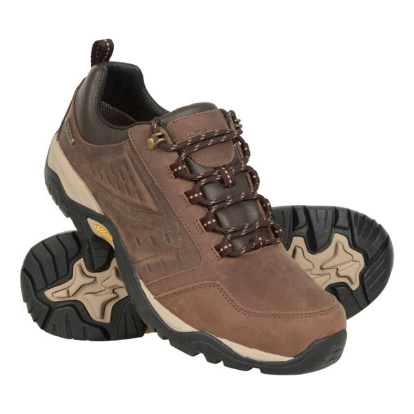 Mountain Warehouse Mens Pioneer Extreme II Crazy Horse Leather Waterproof Walking Shoes - Brown