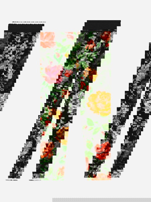 Dolce & Gabbana Kids Dolce & Gabbana Girls Rose Print Leggings in Multicolour