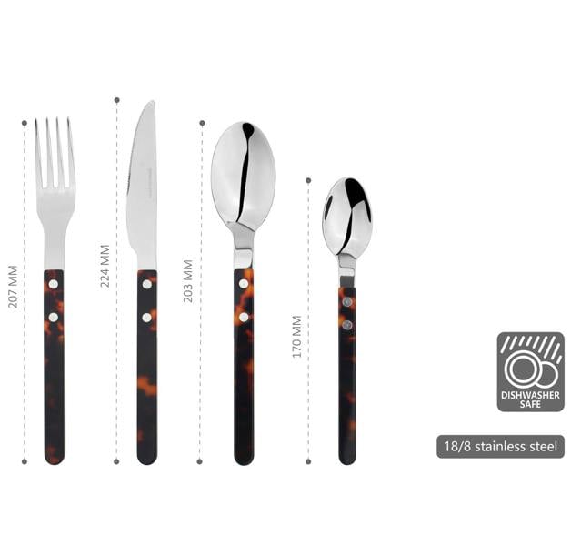Glim Glam Cutlery Set Stainless Steel 24pc Sets Anydate Resin