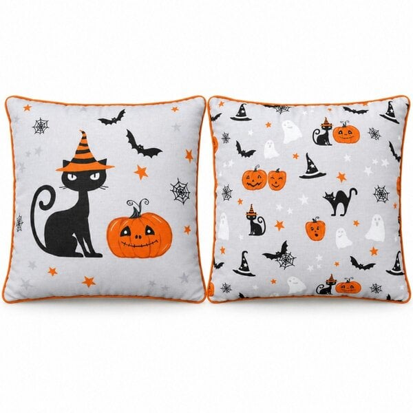 Smart Living Halloween Printed Filled Cushions 45x45cm - Set of 2 or Set of 4