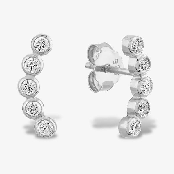 Rosa Lea Bubble Curved Stud Earrings BJ-E2690C