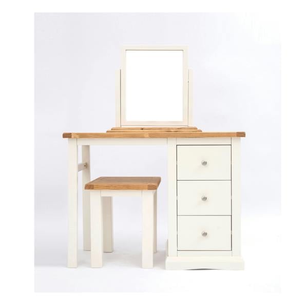 Castelli 3 Drawer Dressing Table Set Chrome Knob