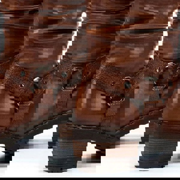 Pikolinos San Sebastian - Women's Brown Mid-Calf Tall Ankle Boots