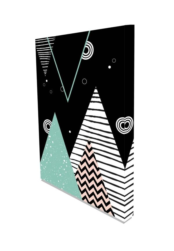 New Product Abstract geometric Scandinavian (Canvas print)  - Andrew Lee Home and Living Homeware