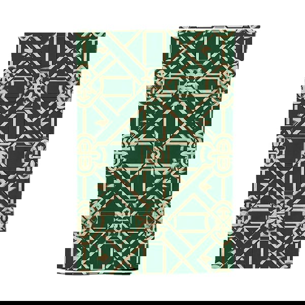 Warren Reed Green Lattice Design Tea Towel