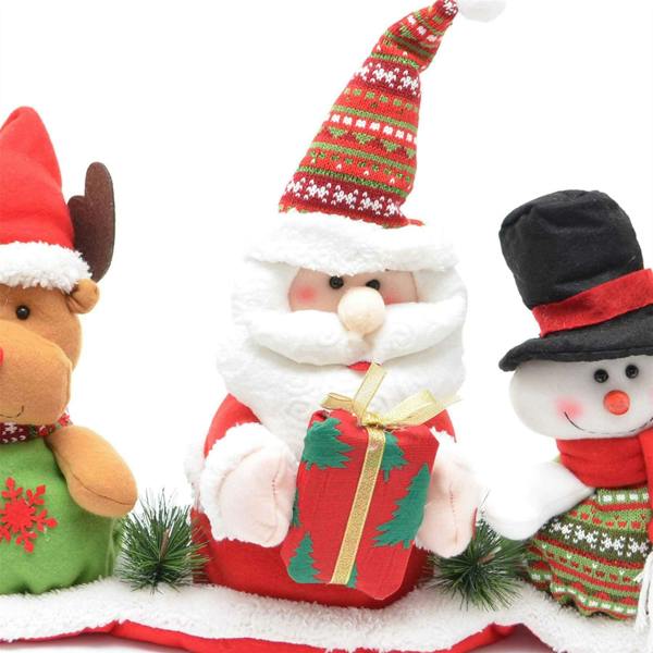 35in Musical Animatic Teddy Christmas Decoration Set of 3 Santa, Reindeer and Snowman image 9
