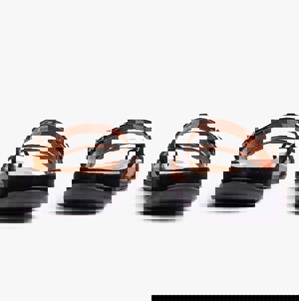 Strive NUSA Womens Strappy Sandals Black Velour