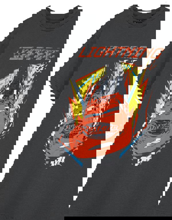 Disney Cars Boys Grey Lightening Fast Short Sleeved T-Shirt