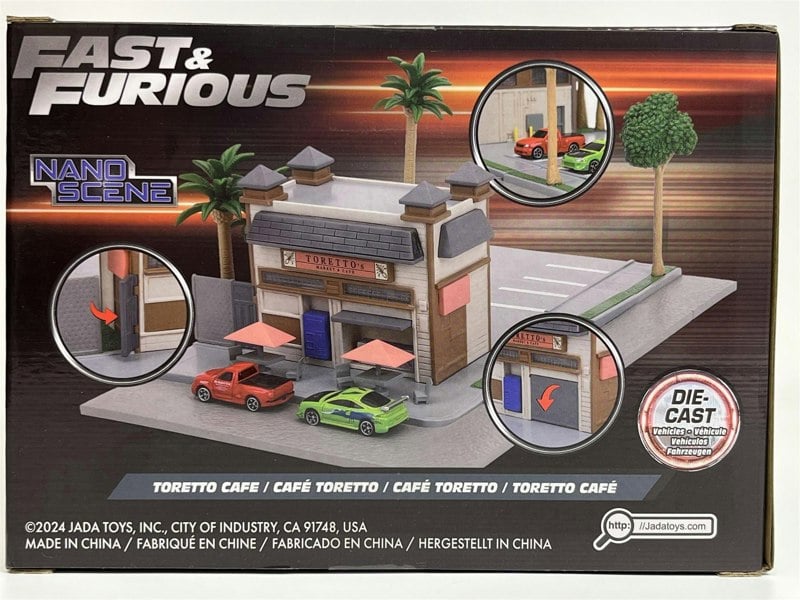 Jada Fast and Furious Dom Toretto's Market and Cafe Diorama Nano Scene Jada 34914