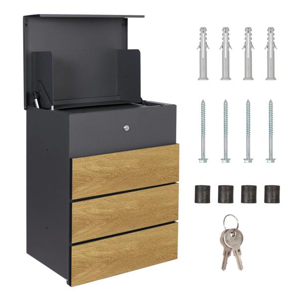 Phoenix Safe Phoenix Top Loading Smart Parcel Box PB1331AWK with Key Lock