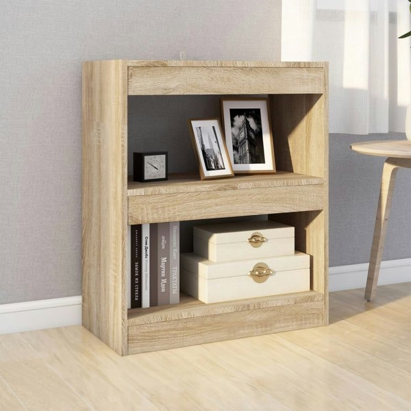 Berkfield Book Cabinet/Room Divider Sonoma Oak 60x30x72 cm