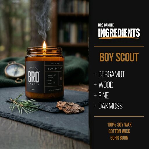 The Boy Scout Candle