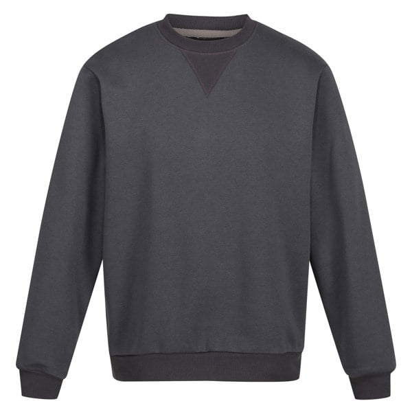 Regatta Professional Mens Crew Neck Sweatshirt - Seal Grey