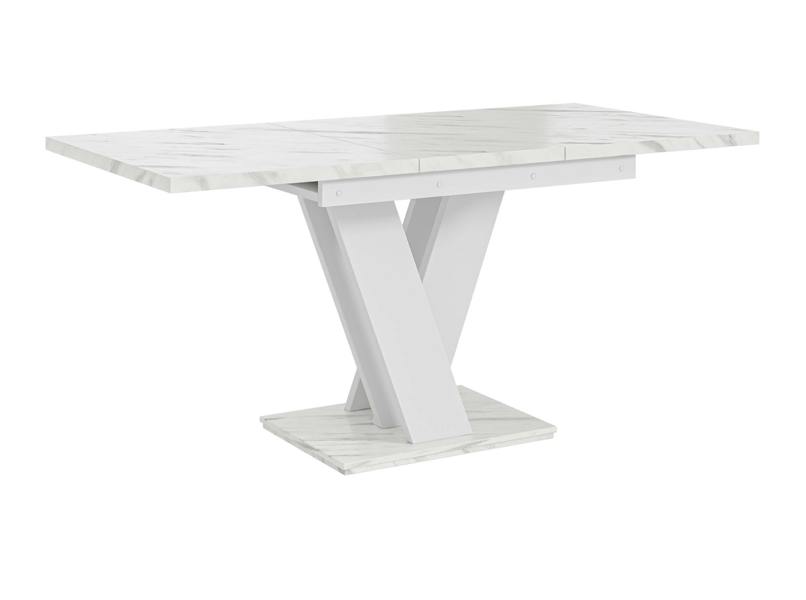 PHD Furniture MASIV Extendable Dining Table 120–160cm – White Bianco Marble Effect