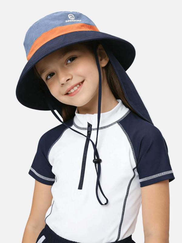 Anniou UPF 50+ Kids’ Neck Flap Bucket Hat