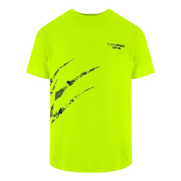 Plein Sport Scratch Logo Yellow Fluo T-Shirt