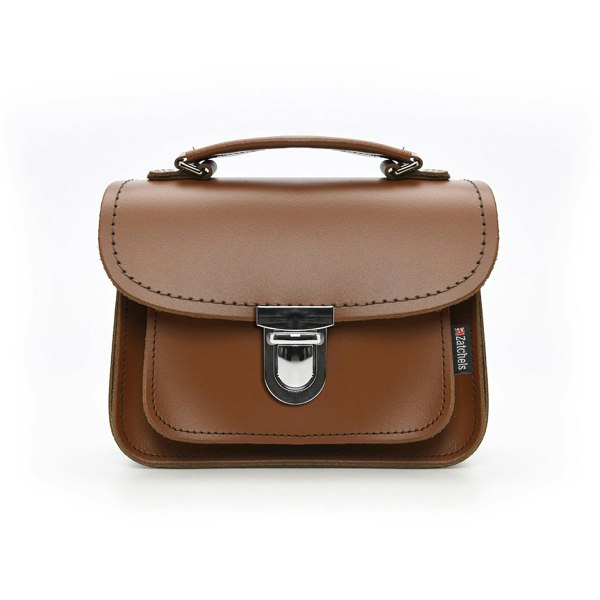 Zatchels Luna Handmade Leather Bag - Chestnut