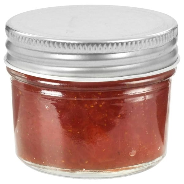 Berkfield Glass Jam Jars with Silver Lids 96 pcs 110 ml