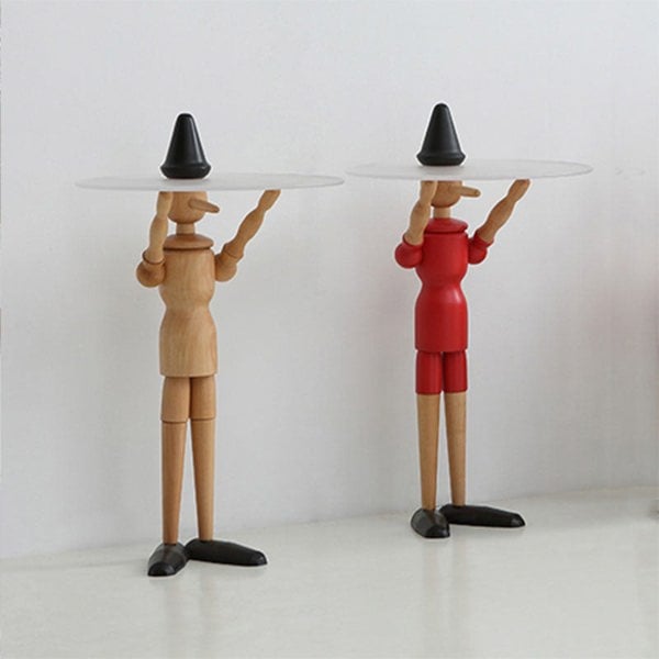 Derby Pinocchio Puppet Side Table, Solid Wood-Rit Concept-Rit Concept