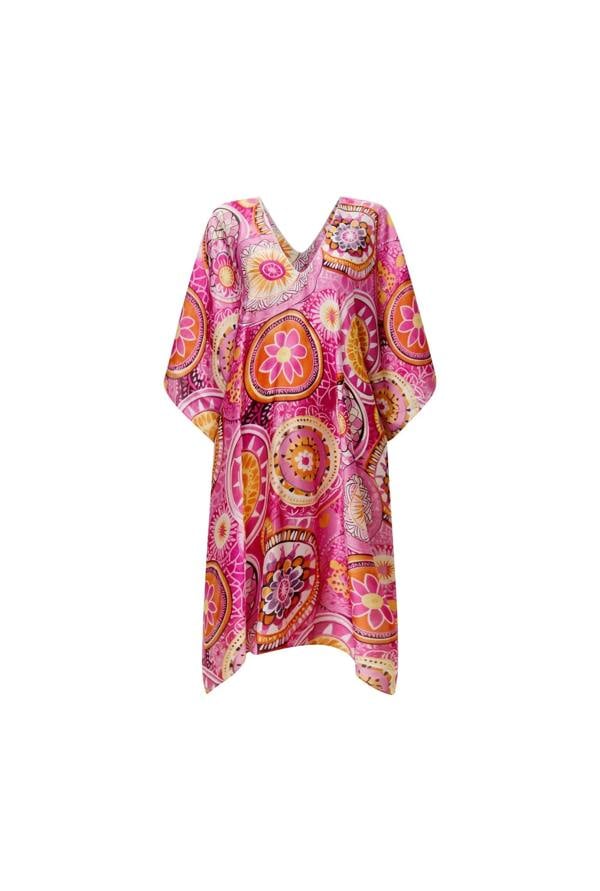 James Lakeland Pink Mandala Print Kaftan