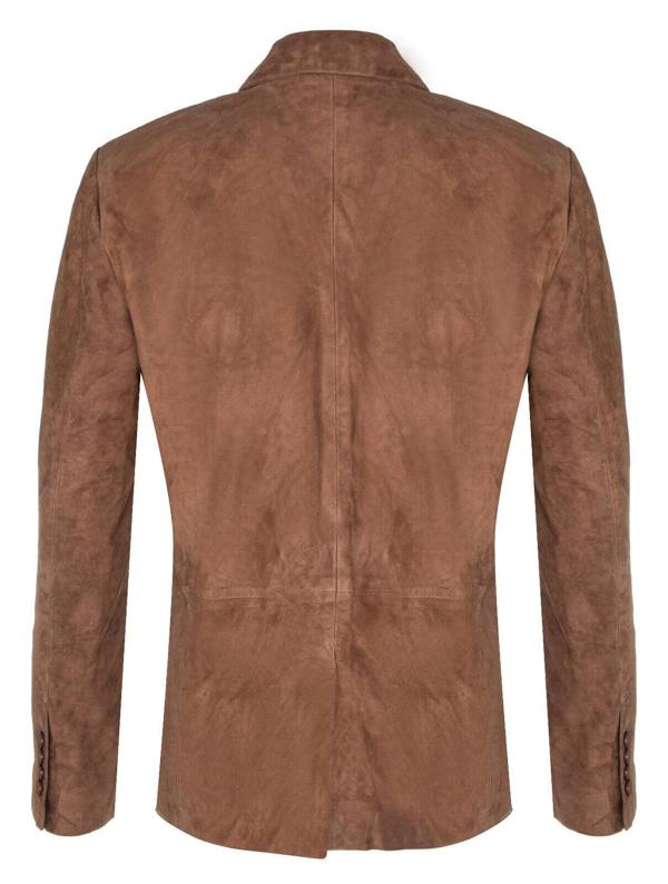 Infinity Leather Mens Blazer Suede Jacket Soft Italian Leather Coat