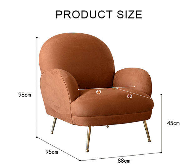 Weilai Concept Juno Armchair, Brown Velvet