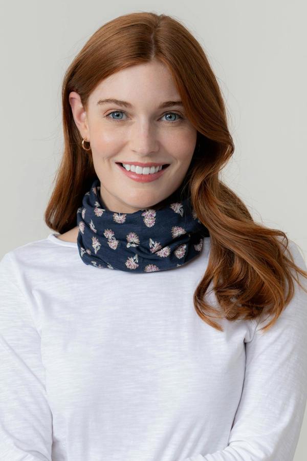 Multiband Verbena Print Navy
