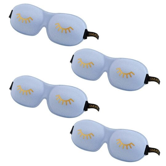 Contoured Sleep Mask Multipack Sets - Various Designs - Wink Baby Blue