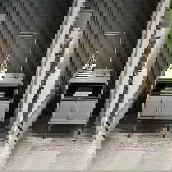 Mogensen Bedside Table, Grey-Weilai Concept-Weilai Concept