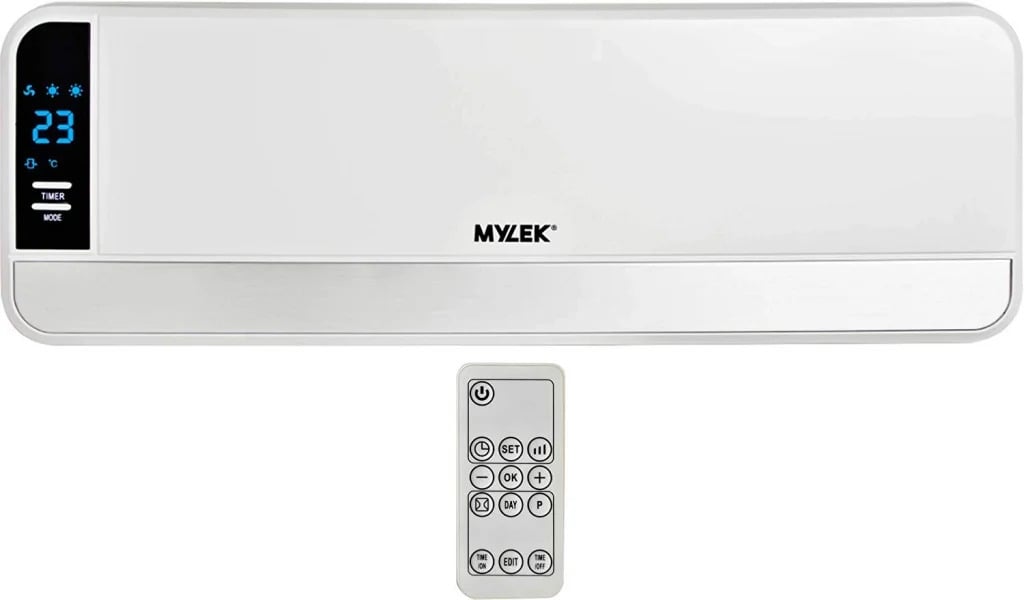 MYLEK Overdoor Heater 2kW Electric Downflow Over Door Air Curtain And Fan with Thermostat