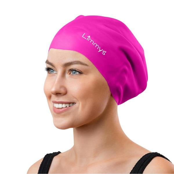 Limmys Premium Long Hair Swim Caps for Women