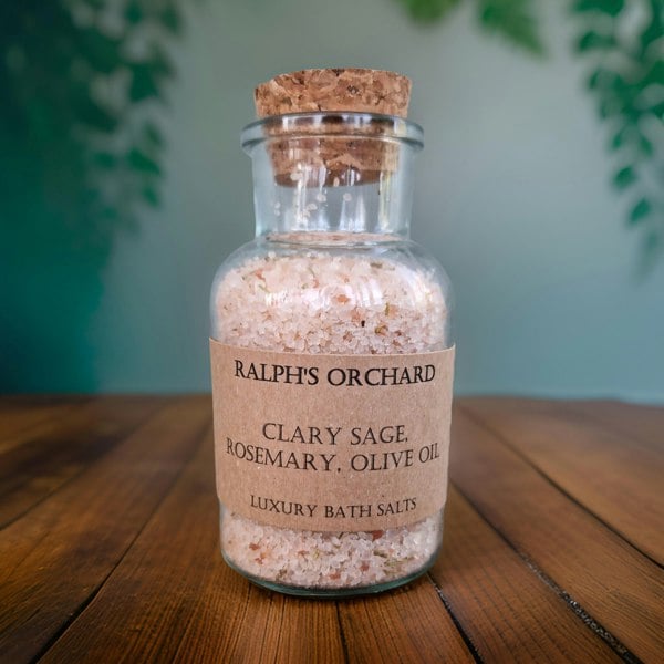clary sage, rosemary and olive oil bath salts