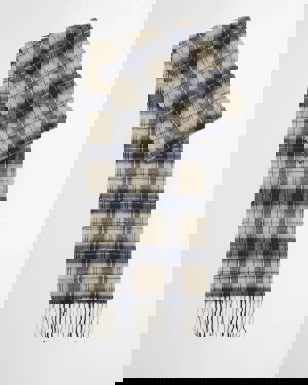 Barbour Glove & Tartan Scarf Gift Set - Grey Midnight