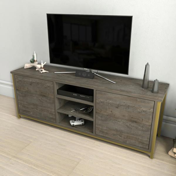 Decorotika Otis Modern Tv Stand TV Cabinet for TV's up to 63"