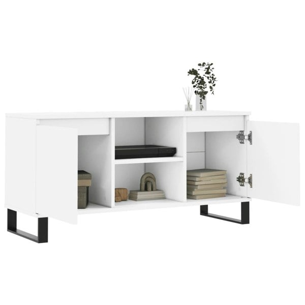 Berkfield TV Cabinet White 104x35x50 cm Engineered Wood