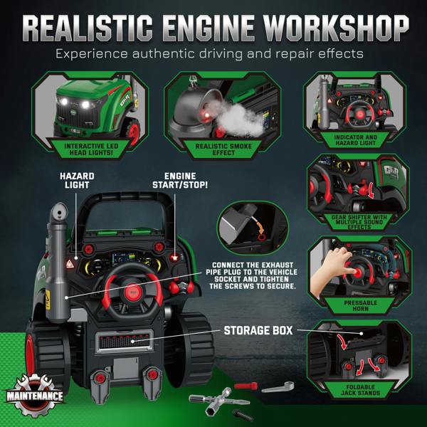 Kids Truck Engine Toy Set