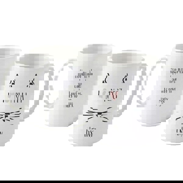 Personalised Memento Company Personalised Cat Features Mug
