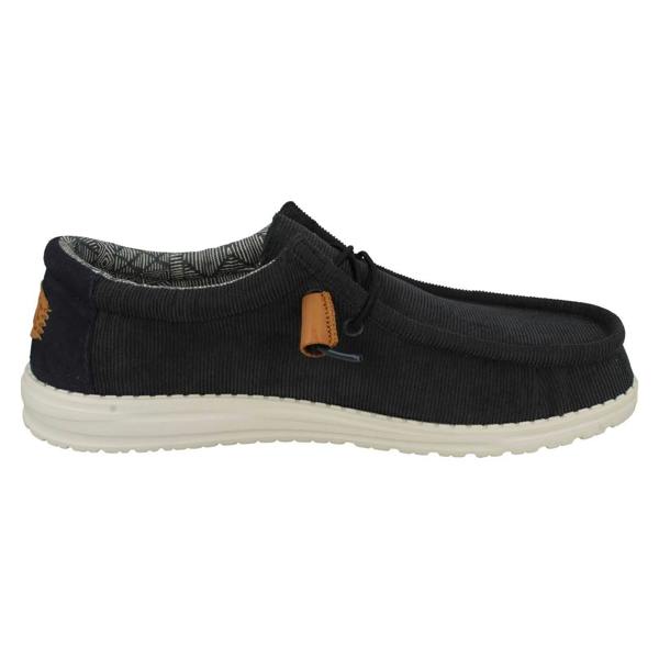 HEYDUDE Mens Hey Dude Deck Style Lace Up Shoe Wally Corduroy