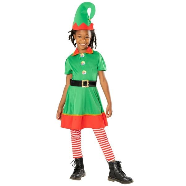 Bristol Novelty Childrens/Kids Elf Costume - Green/Red - 