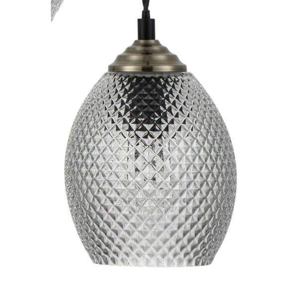 COSYLYTE Lorne 3 Light Faceted Glass Pendant Light