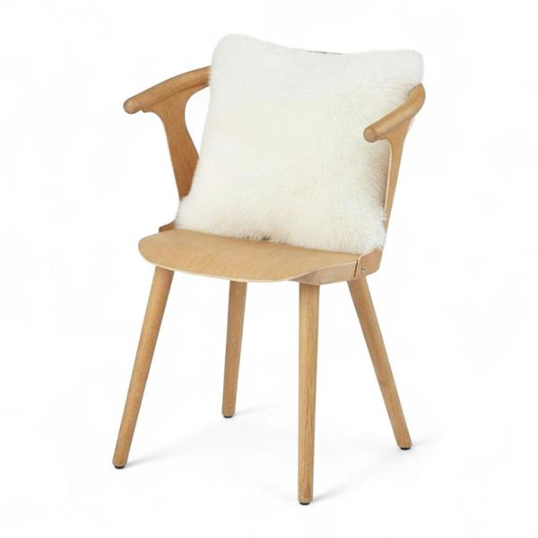 Infinity Leather Luxury Genuine Sheepskin  40x40cm Real Wool Single Sided Cushion