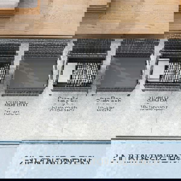 Rattan Storage Bench