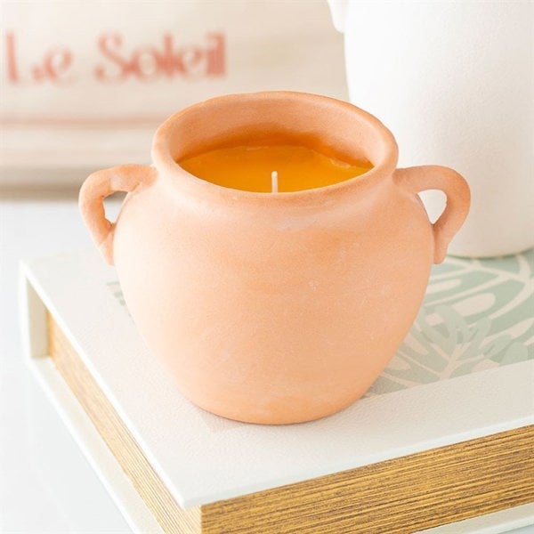 Serano Terracotta Urn Candle