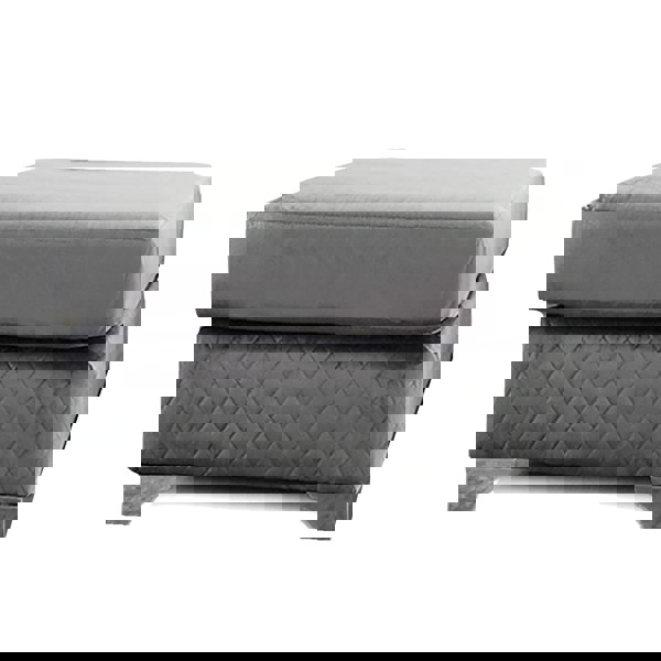 Furnishings For Less Victoria Plush Velvet Footstool