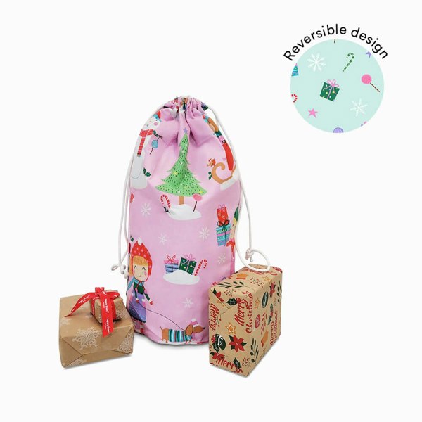 Time for Christmas Toy Storage Bag - Happy Linen Company