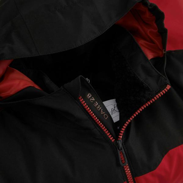 Dare 2B Childrens/Kids Piste Two Tone Ski Jacket - Danger Red - 